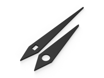Alternative view of aiguilles style dauphine fixation euro ou round - taille au choix