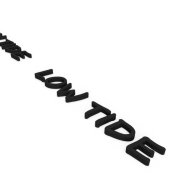 texte 3D "high tide low tide" – Image 3