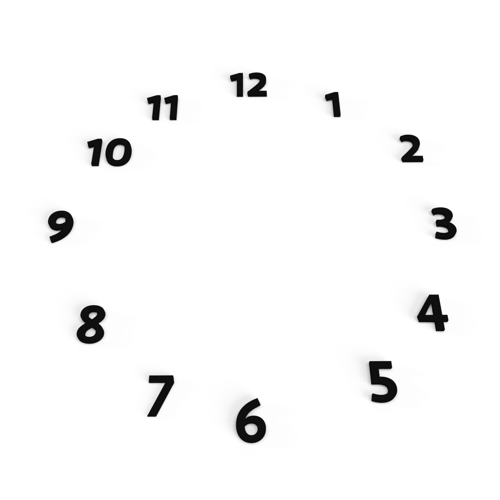 Chiffres 3D pour horloge – Image 3