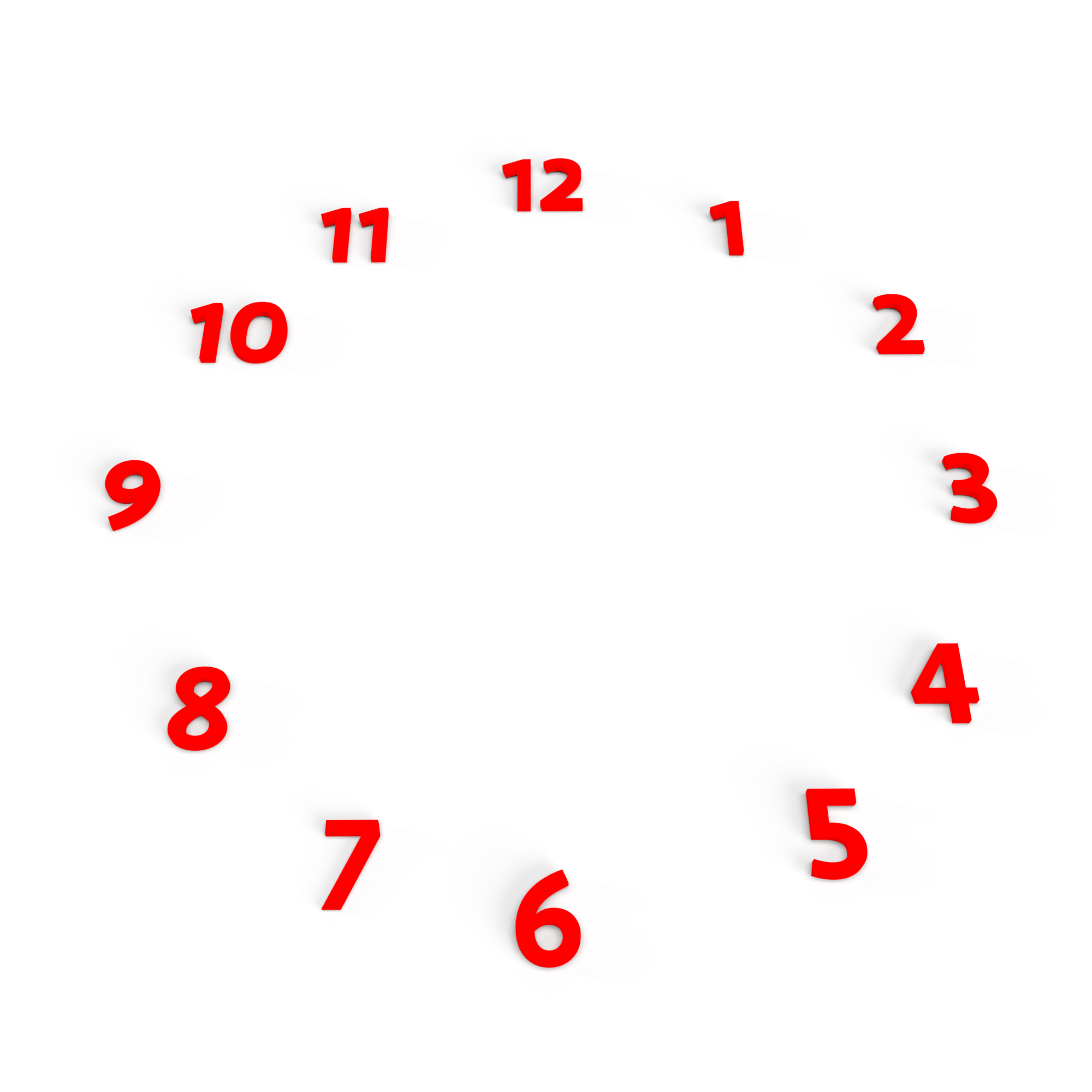 Chiffres 3D pour horloge – Image 4