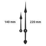 Aiguilles 14 / 22 cm poire - ALU