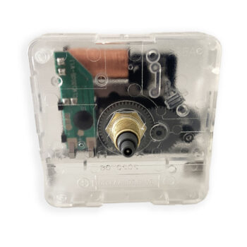 Alternative view of mecanisme d'horloge silencieux quartz standard transparent