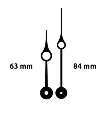 Aiguilles poire 63 / 84mm percée - PLA