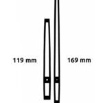 aiguilles droites 119 / 169 mm PLA