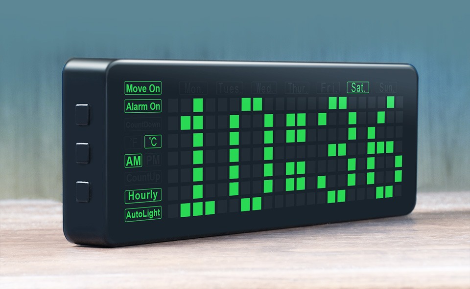 Pico-Clock : Horloge digitale grand format programmable – Image 5
