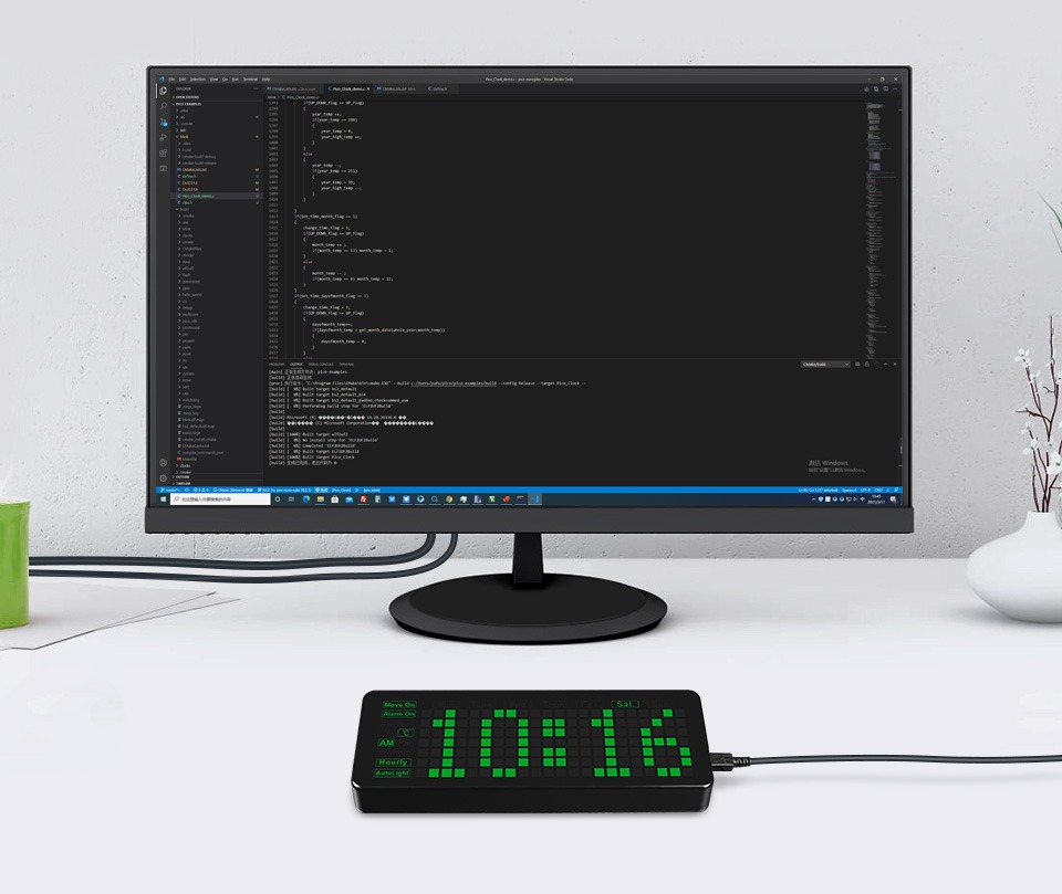 Pico-Clock : Horloge digitale grand format programmable – Image 3