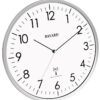 Horloge murale radio-pilotée et silencieuse argenté - Bayard