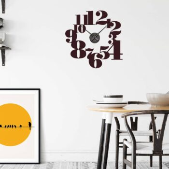 horloge sticker grands chiffres