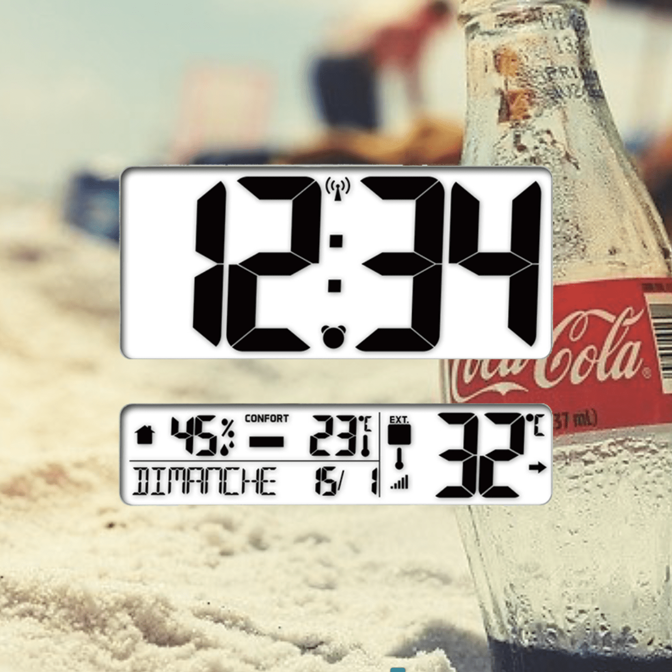 Horloge digitale personnalisable - heure - température, date, hygrométrie – Image 11