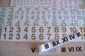 Personnalisable : stickers chiffres adhésifs - toute taille et couleur