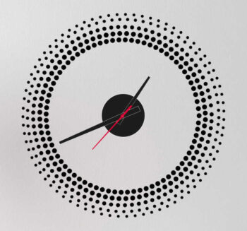 horloge  Sticker dégradé cercles