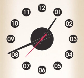 horloge  Sticker cercles