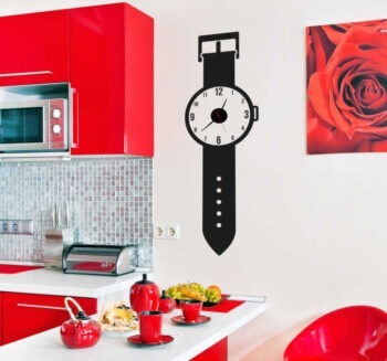 horloge  sticker montre géante