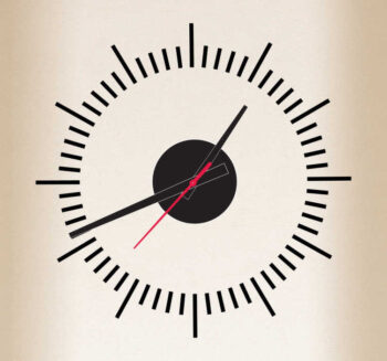 Sticker horloge cadran traits
