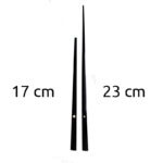 Aiguilles 17 / 23 cm pointe - euro
