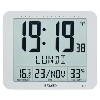Horloge digitale radio pilotée Bayard KW93.19