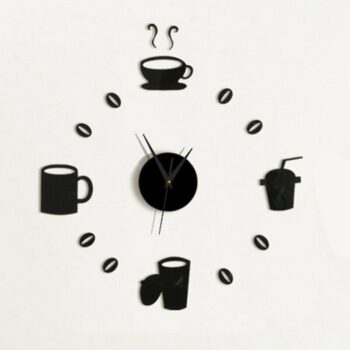 horloge sticker pause café