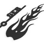 Aiguilles prénom et flamme