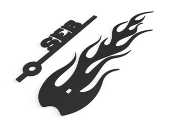 Aiguilles prénom et flamme