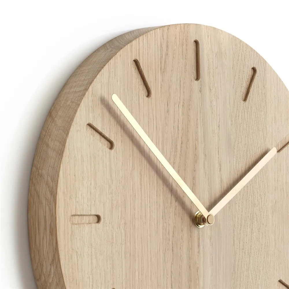 Horloge bois ronde minimaliste – Image 2