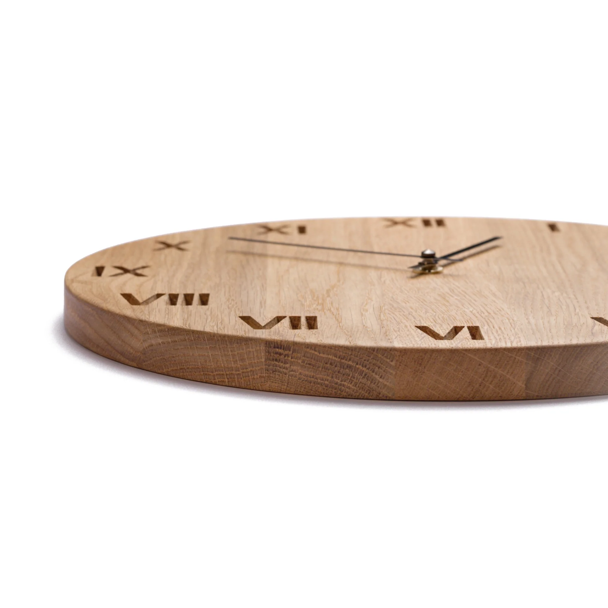 Horloge murale en bois chiffres romains – Image 5