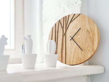 Alternative view of Horloge murale en bois  arbres