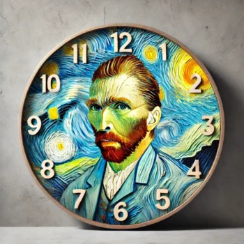 Alternative view of horloge Van Gogh