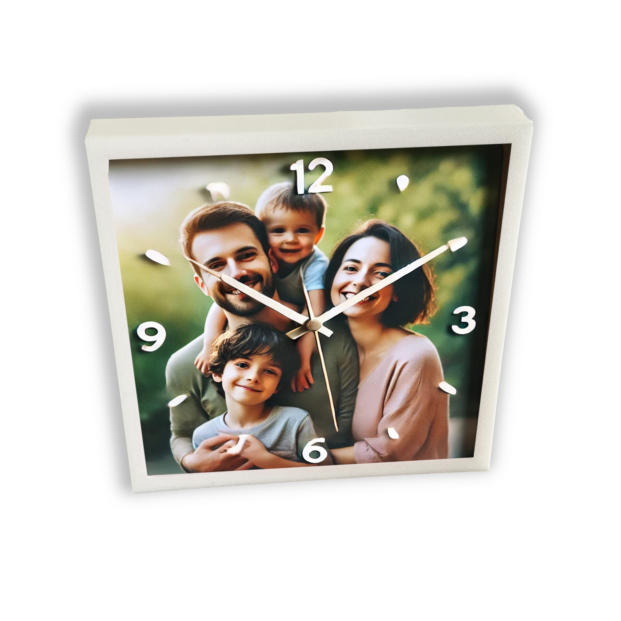 petite horloge carrée personnalisée – Image 2