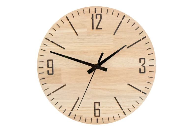 Horloge Murale Silencieuse en Chêne – 100% Bois Massif – Fabriqué en France – Image 2